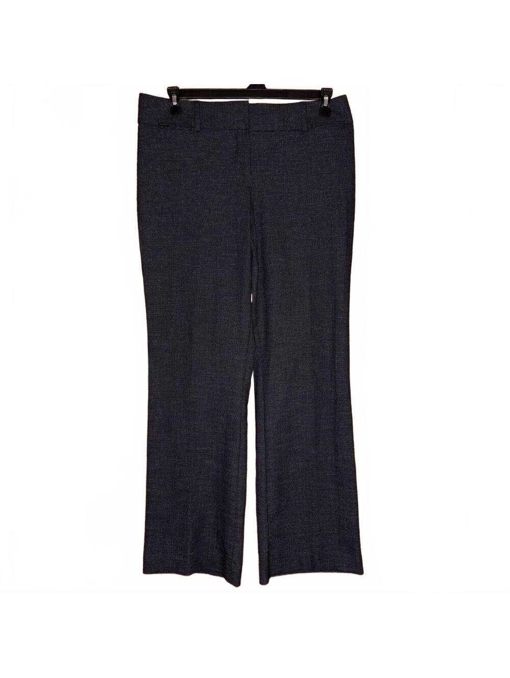 LOFT Navy Blue Flare Tweed Dress Pants Women's Size 10 Julie Trouser Office
